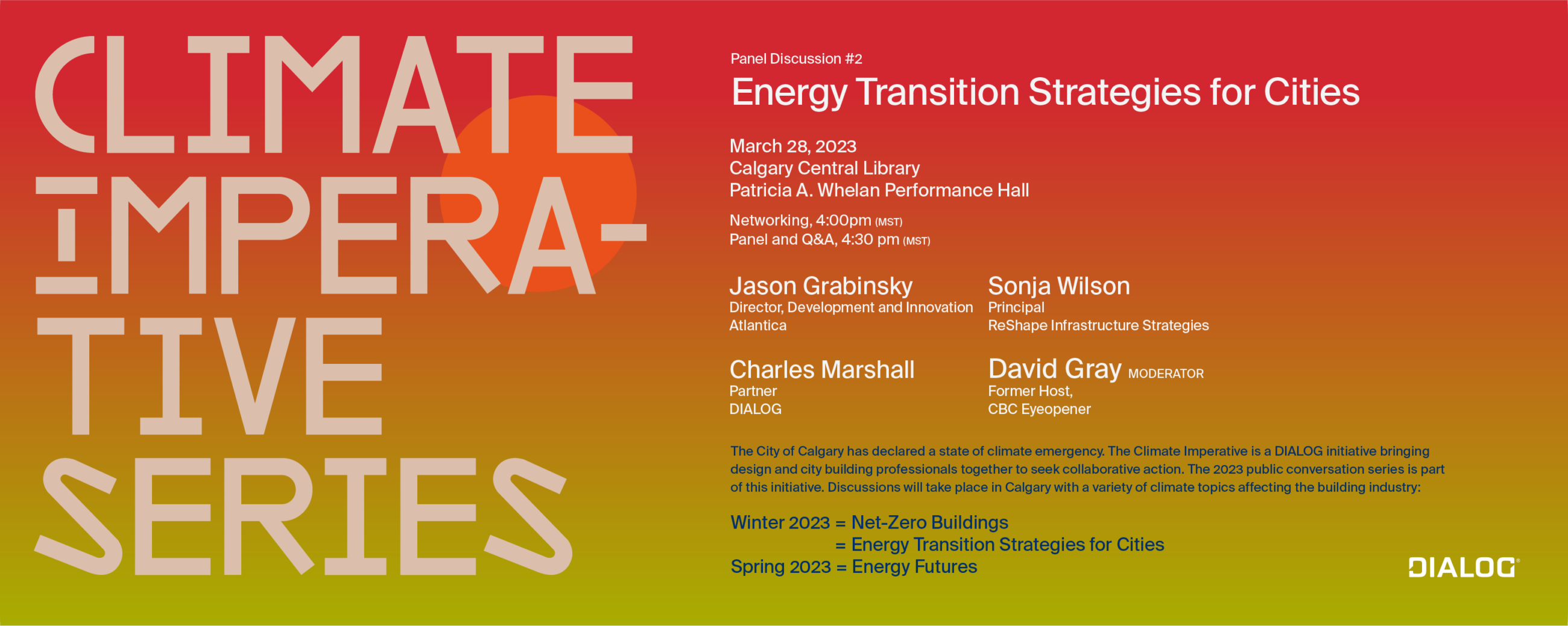 Climate Imperative Series Energy Transition Strategies For Cities Dialog