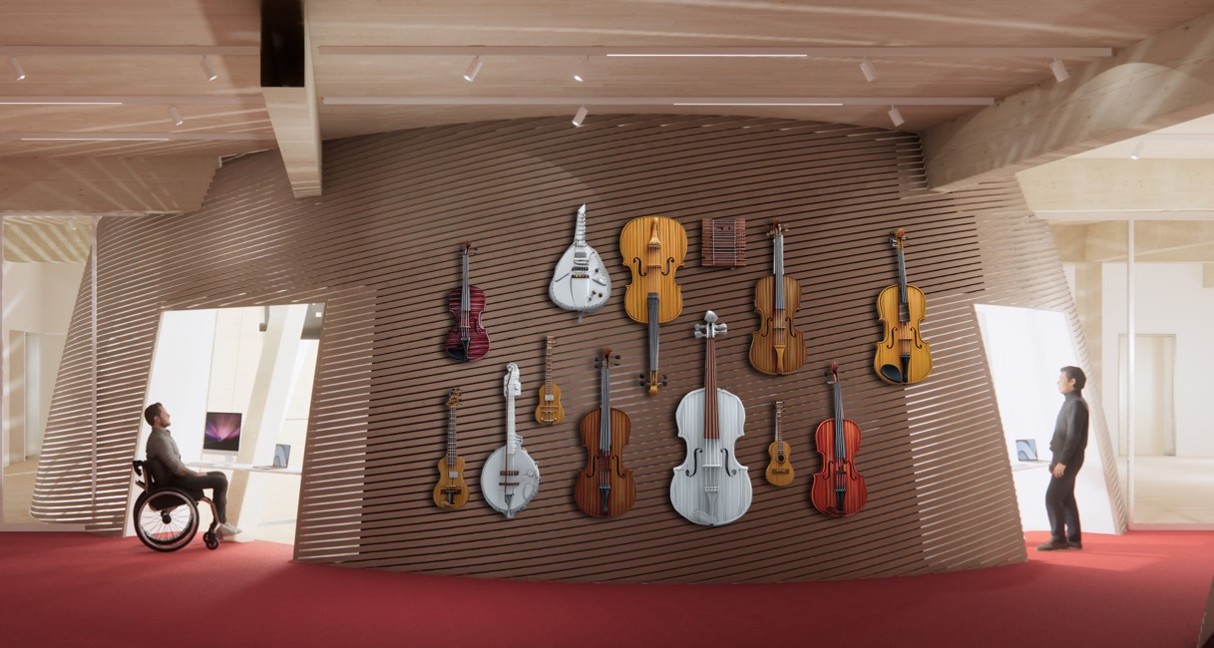 Rendering of the Joseph Chung Centre Sound Audio and Tech Lab.