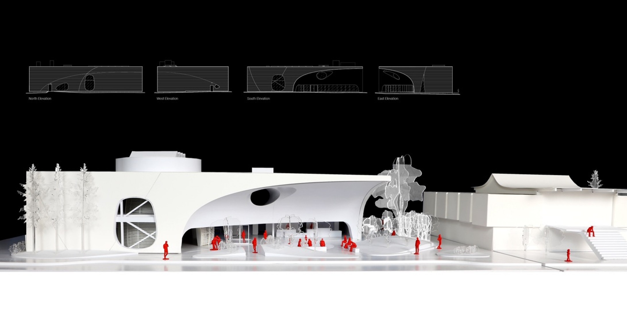 Model of the new National accessArts Centre campus.
