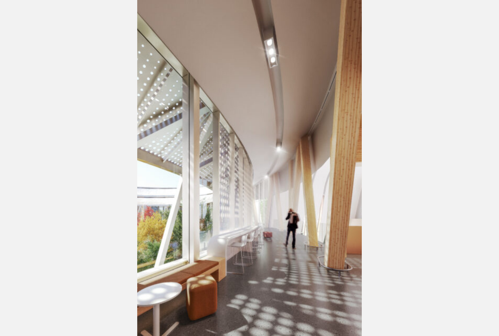 View of interior corridor